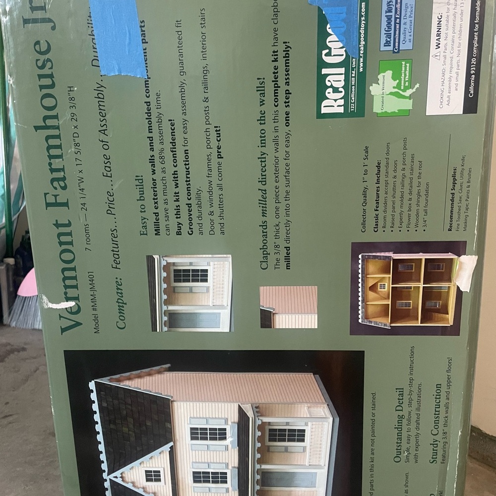 Hobby Lobby Dollhouse Kit with Cream and Brown Accents